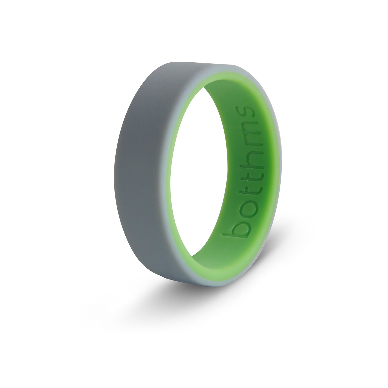 Botthms Ring Grey Inner Green silicone ring