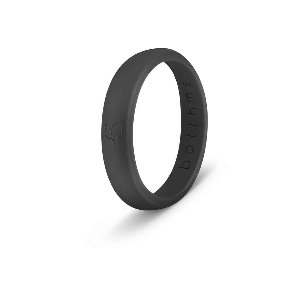 botthms Black Ladies Active Silicone Ring